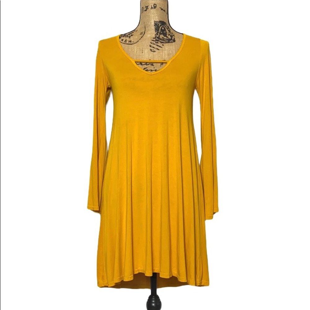 Boohoo Marigold A-Line Bell-Sleeve Mini Dress 4